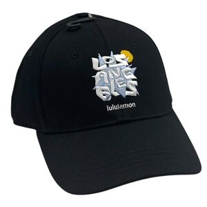 Lululemon Unisex Structured Black Los Angeles Cap Size S / M